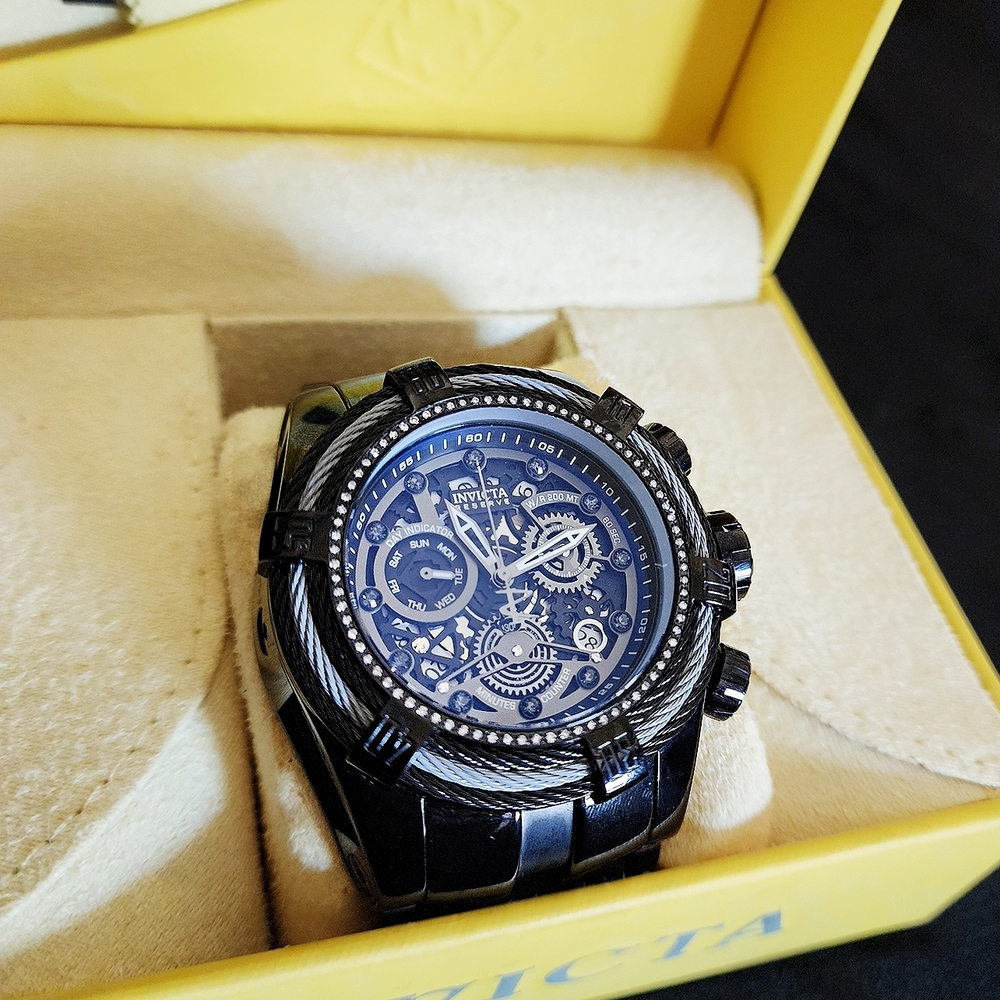 Invicta Reserve Bolt Zeus 0.34 Carat Diamond Swiss Ronda Z60 Caliber Men's Watch